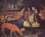 Paul Gauguin Happy Woman oil on canvas